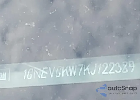 2019 Chevrolet Traverse 1Lt from USA, damaged, VIN 1GNEVGKW7KJ122389